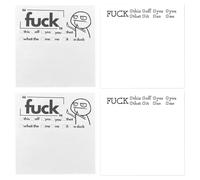 4Pcs Fresh Outta Rude Pad Set Funny Desk Accessories with Rude Sticky Notes Novelty Office Gifts for Men Women Desk Gifts for Friends Colleagues