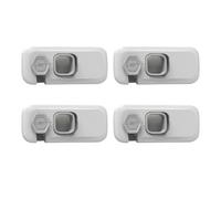 4Pcs Fridge Lock, Fridge Locks for Children, Fridge Locks Easy to Install Fridge Locks for Children, Fridge Child Lock No Tools Need and Drill for Cabinets, Oven, Windows(Grey)