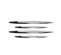 4PCS Front Bumper Splitter Side Spoiler Air Vent Trim For GLC Class X254 GLC260 GLC300 AMG 2023 2024(Chrome Silver)
