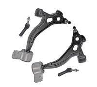 4pcs Front Lower Control Arm & Outer Tie Rod End Kit Compatible For Taurus Flex Compatible For Lincoln MKT MKS 2009 2010 2011 2012