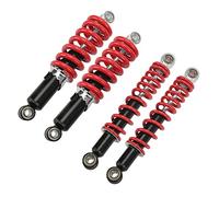 4PCS Front Rear Suspension Shock Absorber, Adjustable Spring Shock Absorber for 50cc - 125cc Dirt Pit Bike ATV Go Kart, Motorcycle Shock Damper with High Strength Steel Alloy, Univ
