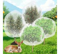 4PCS Fruit Tree Netting,Garden Insect Netting,1×1.5m 0.8×1.2m Insect Netting for Vegetables with Drawstring,Insect Netting Bags,Garden Netting Anti Birds,Insects,Protect Blueberry Strawberry Tomatoes
