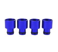 4pcs Fuel Injector Hat Nozzle Modified Auto Parts Adapter Flow Fuel Injectors Replacement(Blue)