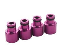 4pcs Fuel Injector Hat Nozzle Modified Auto Parts Adapter Flow Fuel Injectors Replacement(Purple)
