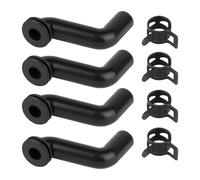 4Pcs Fuel Pump Vacuum Hose 793147 with Clamps, Compatible with Briggs & Stratton 401000 405000 406000 Engines, John Deere LA130-LA175 D110-D125, Husqvarna 2246 LS, Sears DYS 4500 Lawn Tractor