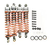 4pcs Full Alloy Front Rear Shock Absorber Damper for Arrma 3S Granite Big Rock Senton Typhon MEGA550 Granite Senton Typhon, Upgrade Parts of AR330550 AR330551 (Titanium)