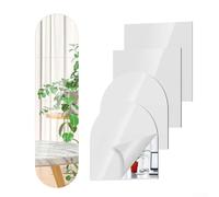 4PCS Full Body Mirror 20CM-30CM Soft Acrylic Mirror Sticker Rounded Square Mirror Frameless Mirror Makeup Large Mirror (30 * 120 * 0.1cm)