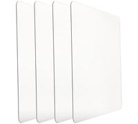 4pcs Full Length Mirror Wall Mounted Self Adhesive Rounded Polystyrene