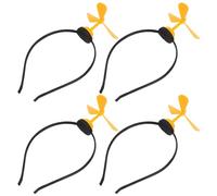 4pcs Funny Propeller Headband for Women, Yellow Plastic