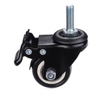 4Pcs Furniture Caster Heavy Duty 200kg 1.5 inch 40mm 360 Rotatable Screw Swivel Castor Wheels Trolley Rubber Protective