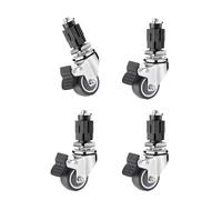 4Pcs Furniture Square Tube Wheel Replacement Swivels Casters Swivels Rollers Chair Caster Square Tube