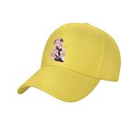 4PCS Furniture Wheels 1~2inch Caster Heavy Universal Mute Wheel 360° Swivel Rubber Roller for Trolley Chair Office Desk Chair(Yellow,1inch)