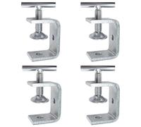 4Pcs G Clamps for Woodworking, Stainless Steel C Clamps Adjustable C-Clamps for Carpentry DIY Projects Woodworking (55 mm)