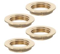 4pcs G1/2 Brass Flange Threaded Locknut Hex Female Thread