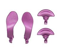 4pcs Game Controller Back Paddles, Metal Black Stainless Steel Paddles, Replacement Metal Back Buttons for PS5 Edge Controller (Purple)