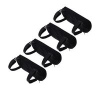 4pcs Gaming Chair Armrest Pads Black Plush Sponge Cushions for Elbows