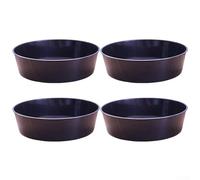 4Pcs Garden Soil Sifter Set with Fine Mesh PP Plastic Sieve for Potting Plants Compost Sand Filtering Green Black 21x21cm Gardening Tool Kit(black)