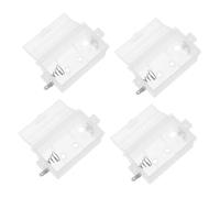 4pcs Gas Stove Battery Box 1.5v 3v Plastic Repair Accessories | White Finish, for Locations without Electrical Access and Kitchen Use, Independent Operation Safety Assurance