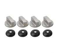 4PCS Gas Stove Knob Control Set Zinc Alloy Rotary Switches with 6mm Compatibility