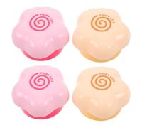 4pcs Gas Stove Knob Guards Flower Shaped Plastic Covers