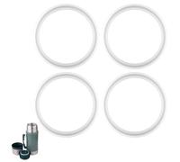 4pcs Gasket Replacement for Stanley Classic 24oz Food Jar, Silicone Sealing Ring Gaskets Seal Parts Leak-Proof Water Bottle Lid O Ring Replacement Compatible with Stanley Classic 24oz BPA Free