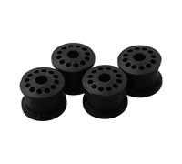 4PCS Gear Shift Cable Repair Kit for Ford Focus Fiesta, Manual Transmission Shifter Cable Bushings Set, Black Plastic Gasket Replacement Parts 4S6P-7412-AA