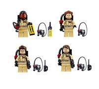 4PCS Ghost Busters Mini Figures Ghostbusters Building Blocks Toys