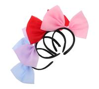 4pcs Giant Bowknot Headband for Women Adults Cloth Princess Style