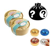 (4pcs)Giant Dumpling Squishy, mystery dumplings squishy Stress Fidget, Glitter Dumplings Squishies, Stress Relief Squishy Toys, Cute Soft Glitter Calming Toy for Relaxation for Children, and Adults