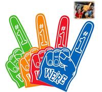 4pcs Giant Foam Finger Gladiators Foam Hands For Stadium Events Cheerleading Big Foam Hands For Games Sports Fan Number One Mood Prop Foam Fingers
