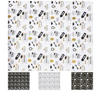 4pcs Gift Wrapping Paper 4 Sheets Kraft Pattern Design