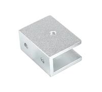 4PCS Glass Clamp Holder Shelf Clip Aluminum Bracket Support for 5mm 6mm 8mm 10mm 12mm Thickness Board(Silvery Rectangle L)