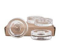 4Pcs Glass Fermentation Weights with Handles for Keeping Vegetables Submerged During Fermenting and Pickling
