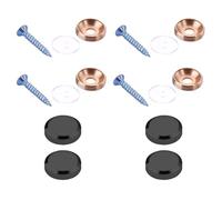 4Pcs Glass Screws Caps Covers Nails Fasteners Advertising Nails Fasteners Hardware for Decorative Glass Enduring Flat Decorative