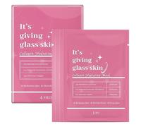 4PCS Glass Skin Collagen Mask - Hydrating Face Masks Skincare - Collagen Face Mask for Firming & Moisturising, Improvement Wrinkles, Overnight Treatment