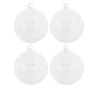4pcs Glass Terrarium Decorative Hanging Bottle for Plant and Succulent | Glass, Multi-functional Flowerpot Design, Modern Home Decor, Housewarming and Christmas Day Gift Choice