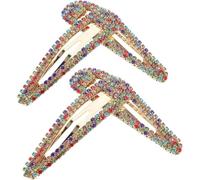 4pcs Glittering Hair Accessories Metal Snap Duckbill, Made of Durable made from sturdy alloy (Multi -Versatile bang clip: the allpurpose bang clip design allows you to easily create a polished and...