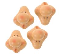 4pcs Gnome Face Embellishments Resin Facial Expression Accessories