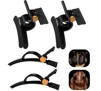 4Pcs Gold Sectioning Hair Clips for Dyson Airwrap, Anti-Slip No-Crease Styling Clips Compatible with Dyson Hair Dryer, Hair Accessories for Women & Salon Styling