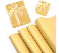 4pcs Gold Wrapping Paper,52 * 76cm Pearlescent Wrapping Paper for Birthday Gift Wrap Christmas Decoration