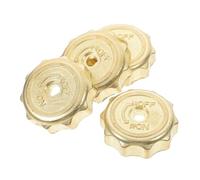 4pcs Golden Iron Metal Gas Stove Control Knobs Replacement | Cooktop Control Set, Easy-to-use Flow Adjustment, for Home Cooks and Professional Chefs