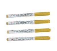 4pcs Golden Monument Stone Art Marker Pen for Headstones, Waterproof