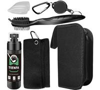 4PCS Golf Club Cleaning Kit - Includes Golf Club Cleaning Brush and Groove Cleaner, Golf Towel, 100ml Spray Bottles Clear Empty and Small Cleaner Golf Tool Bag