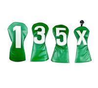 4pcs Golf Club Cover PU Iron Head Cover Club Head Men Women Driver Gift Putter Golf Putter Protection Guard