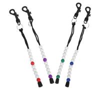 4pcs Golf Counter Beads Clip on Plastic Hands Free Score Keeper for | Lightweight Plastic, No Batteries Required, Simple Use, Quick Scoring Efficiency, Outdoor Play on Course