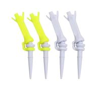 4pcs Golf Tees Plastic Ball Nails Sports Training Equipment Supplies | Lightweight Plastic Design, , for Golf Beginners, Indoor Practice and Driving Range Use Random Color