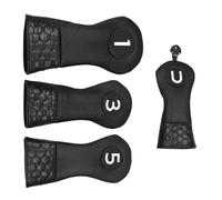 4Pcs Golfs Club Covers PU Golfs Iron Headcover Club Head Covers Gifts Men Women Driver Putter Putter Protective Guard