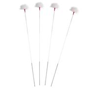 4pcs Goose Feather Ear Goose Feather Ear Wax Cleaning Stick Earwax Remover Cleaning Tools Ear Care Supplies