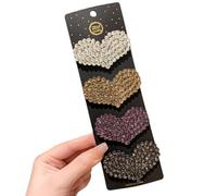 4pcs Gradient Color Love Hairpins Women's Side Bangs Bb Clip For Broken Hair Hair Accessories Headpiece