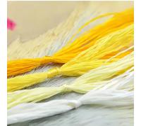4pcs Gradient Yellow Silk Embroidery Threads 20m Mulberry Silk Thread for Sewing,Knotting and Crafting